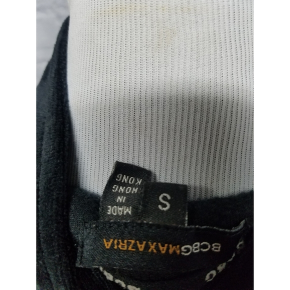 BCBG MaxAzria black velvet zip. Up - Picture 6 of 6